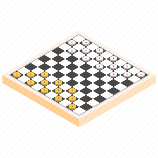 Beautiful and minimalist checkerboard icon